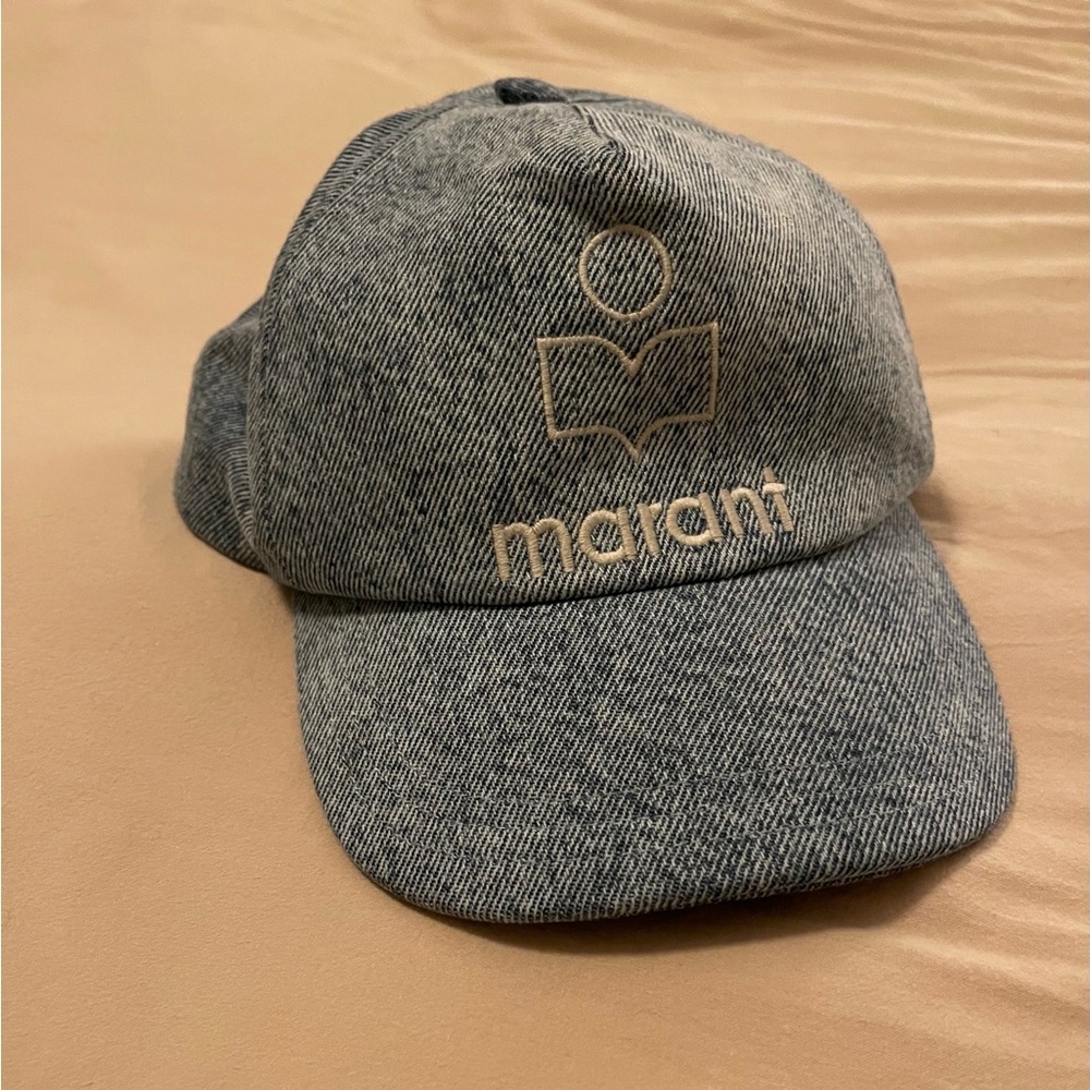 Isabel Marant Tyron Logo Denim Hat